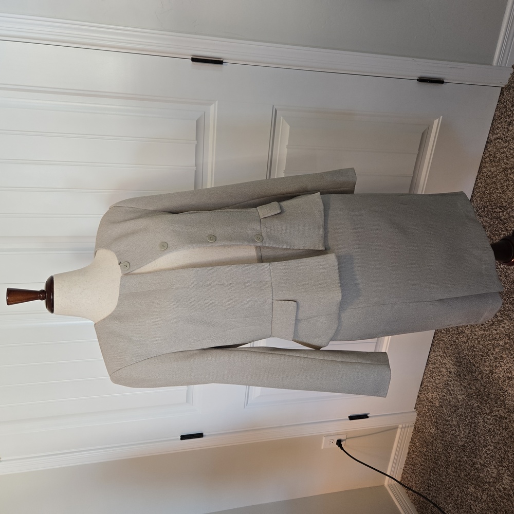 CALVIN KLEIN SKIRT SUIT 12 BEIGE